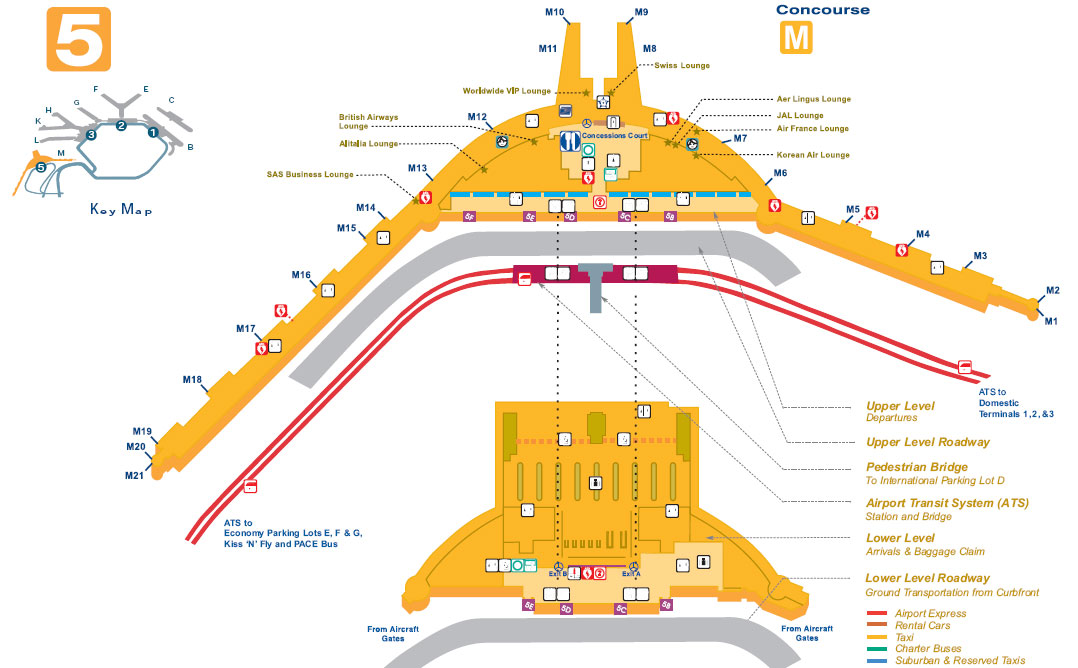 Terminal 5 O’Hare Map